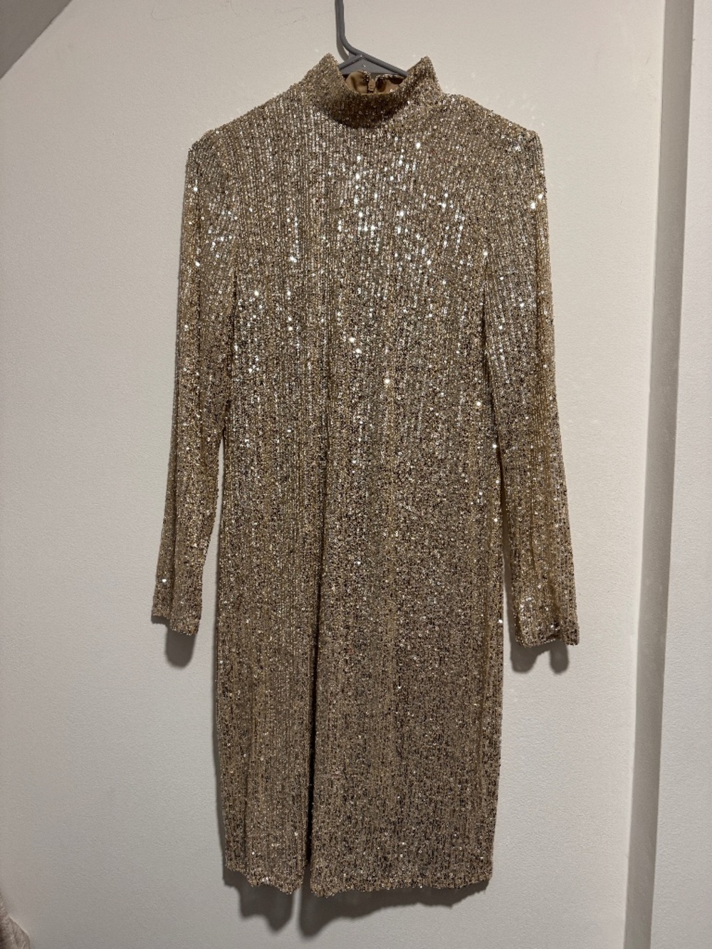 The Limited Gold Sequin Cocktail Dress Medium Holiday Party